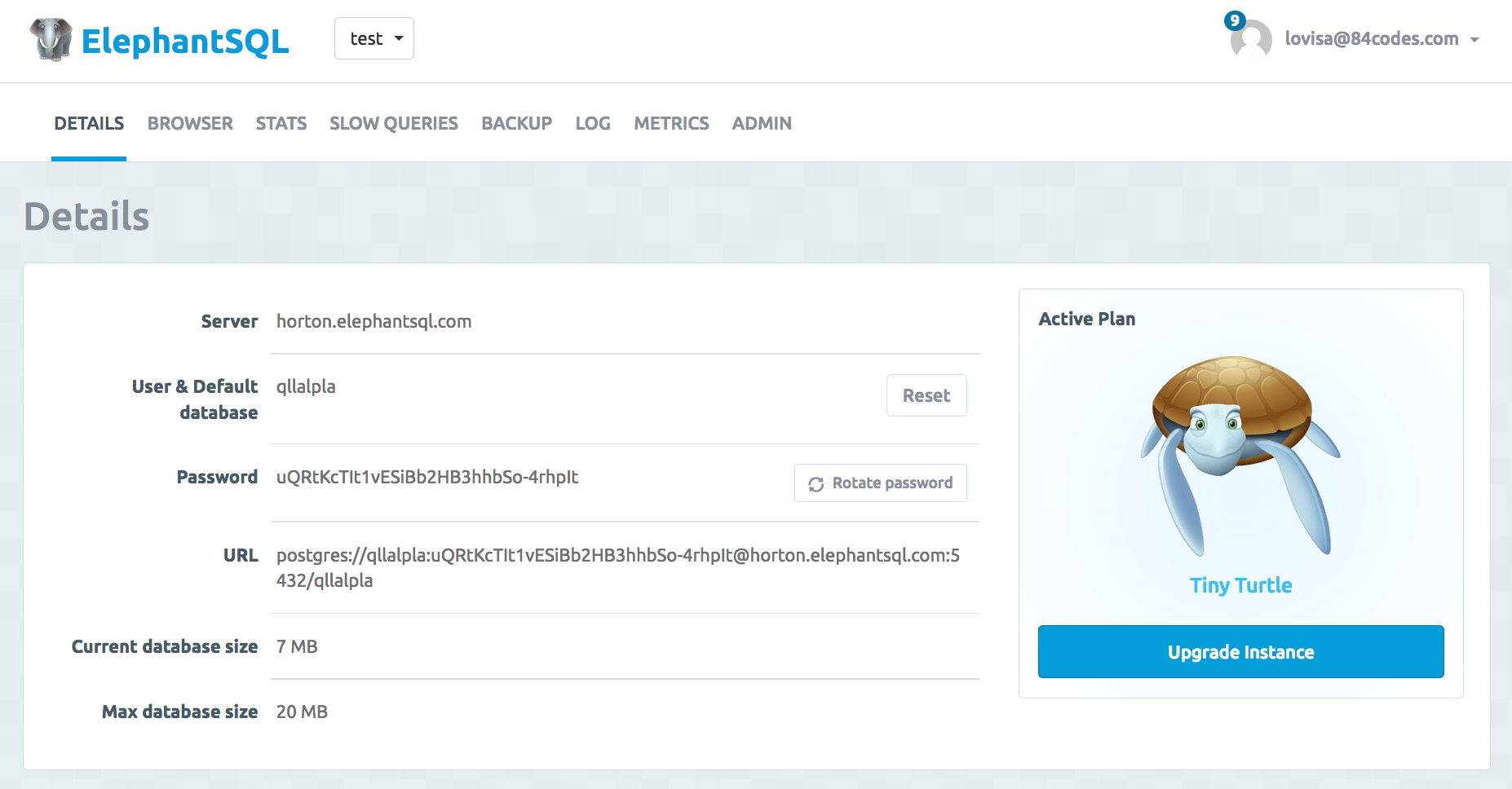 start postgres