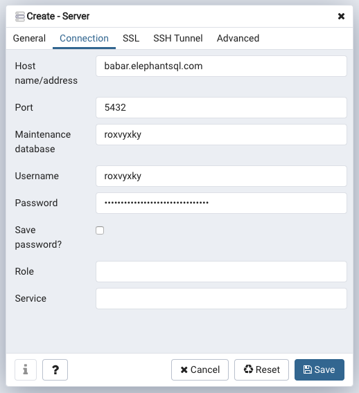 postgres database